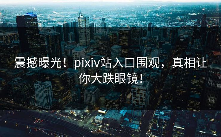 震撼曝光！pixiv站入口围观，真相让你大跌眼镜！