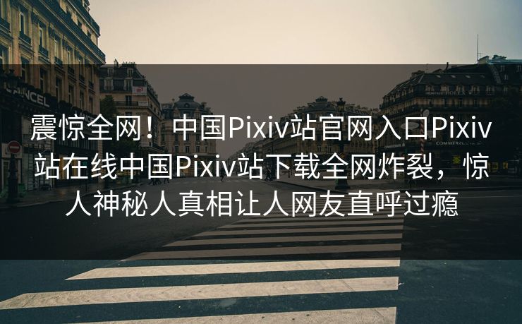 震惊全网！中国Pixiv站官网入口Pixiv站在线中国Pixiv站下载全网炸裂，惊人神秘人真相让人网友直呼过瘾